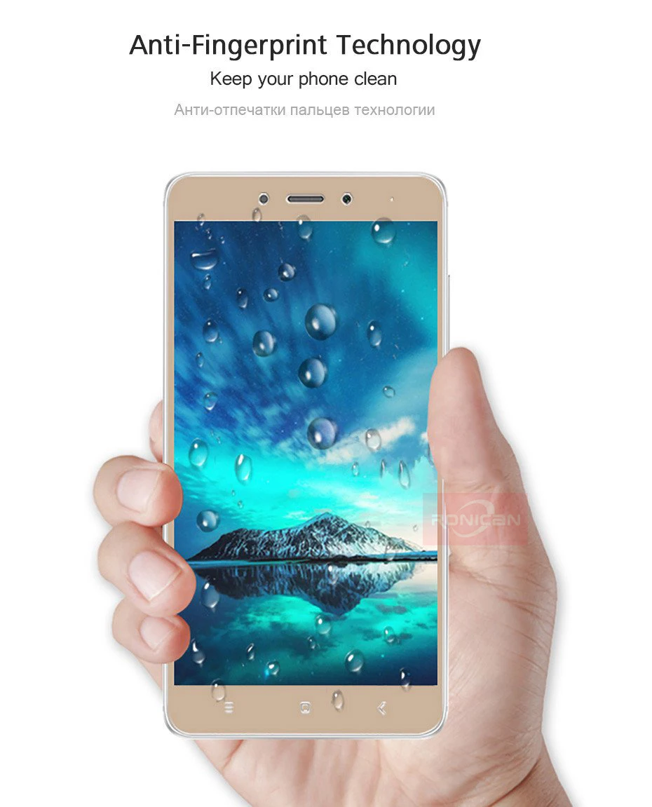 RONICAN Tempered Glass For Xiaomi Redmi Note 4X Redmi 4X Full cover Screen Protector 9H Protector Film for Xiaomi Redmi 4X glass (10)