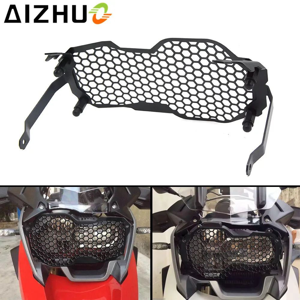 

Motorcycle Headlight Guard Grill Front Lamp Protective Guard Stainless Steel Light Front Light Cover for BMW R1200GS Adventure