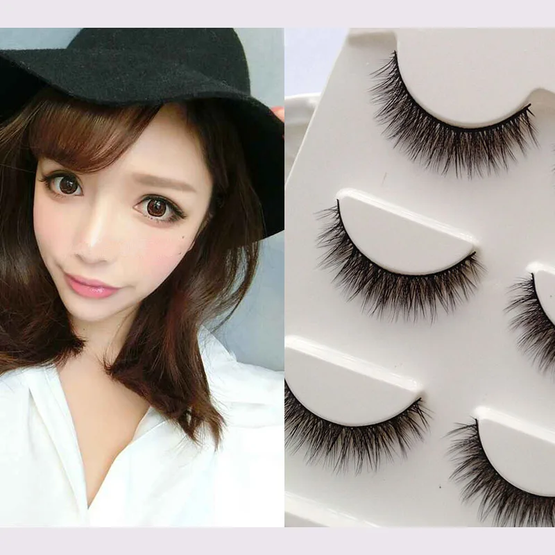 Buy 3Pairs/Set 3D Multi Layer False Eyelashes Natural