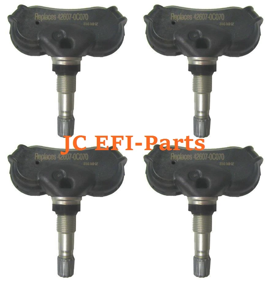 Set 4 Tire Pressure Monitor Sensor TPMS For 2009 2015 Toyota Sequoia Tundra 42607 0C050