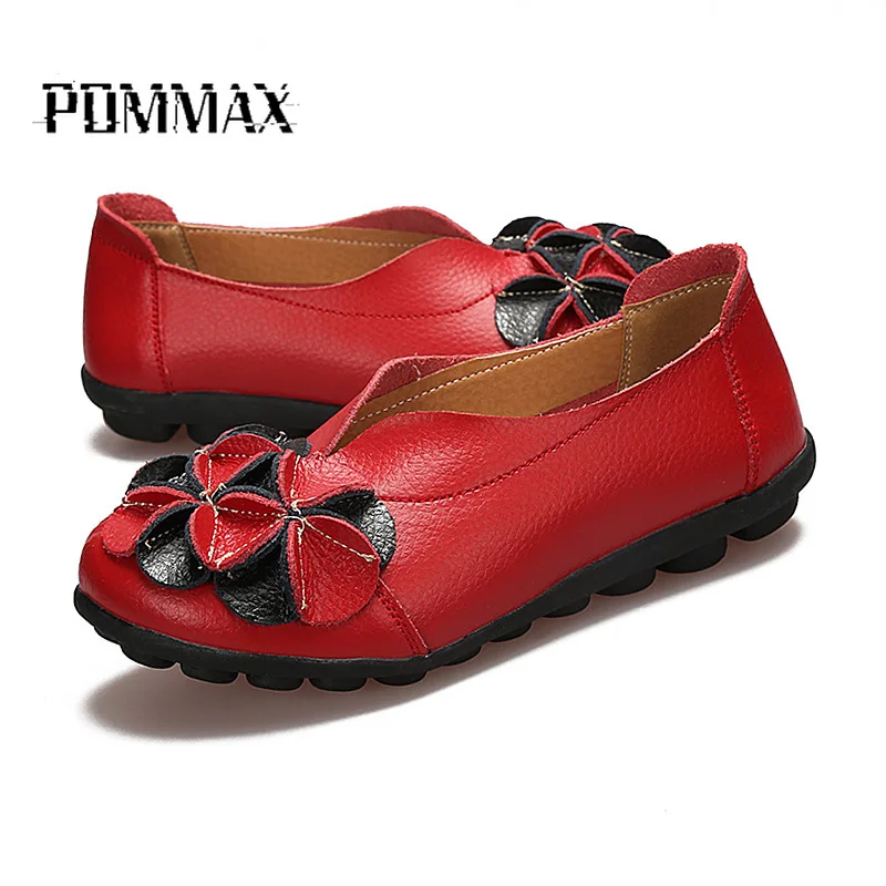 

Women Vulcanized Shoes Fashion 2019 Slip on Moccasins Loafers Soft Flower Flats Footwear Gift for Mother Large Size 42 43 44