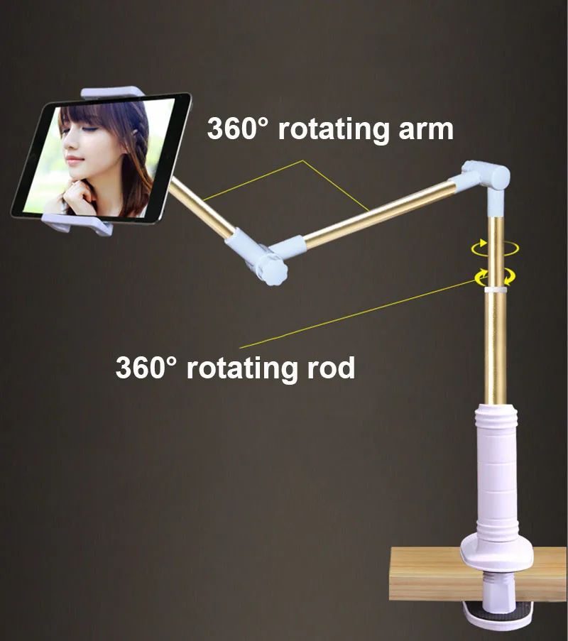 Arvin Folding Phone Tablet Stand Adjustable Holder Support 4-14 Inch Tablet Lazy People Table/Bed B