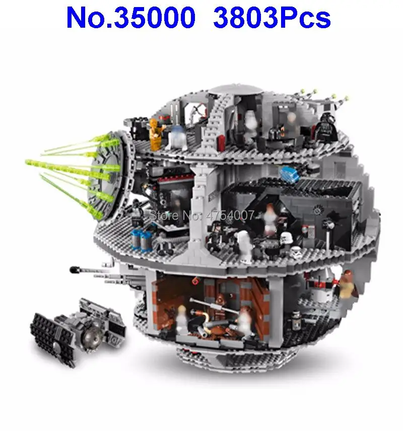 

35000 3803pcs star wars death star lele building blocks compatible 10188 Toy