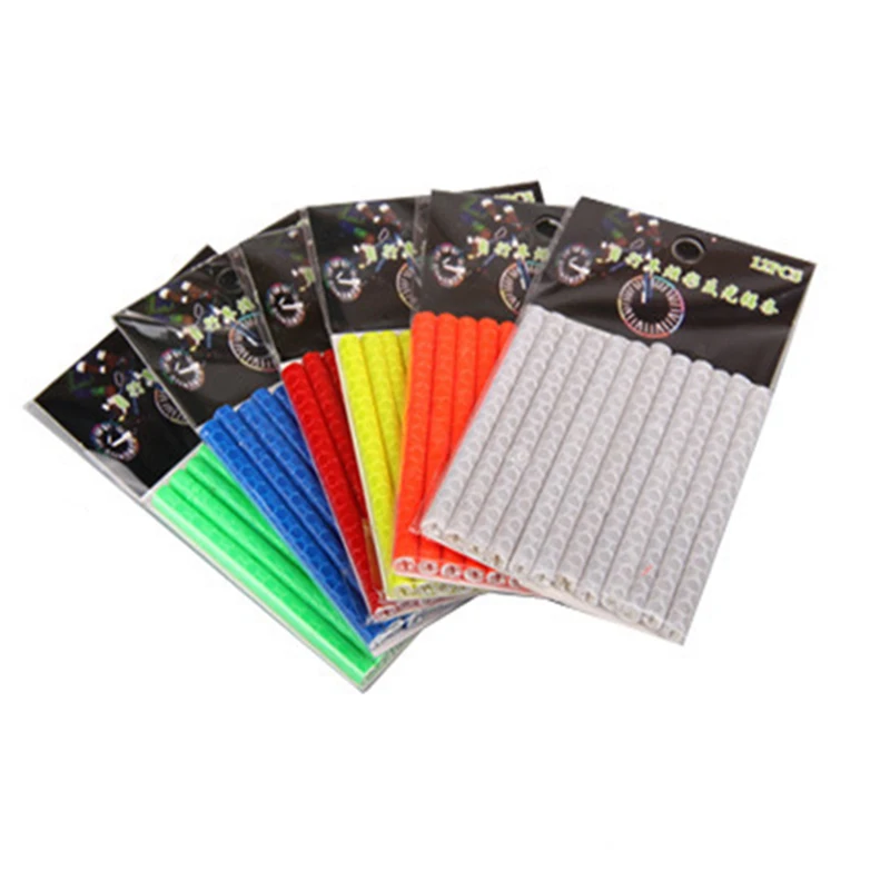 

12 PCS / Bag Bicycle Sticker Mountain Bicycle Bike Wheel Spokes Reflective Stickers Useful Bicycle Accessories