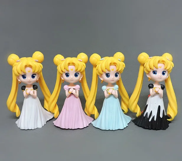 1 шт. 11 см японский мультфильм аниме Сейлор Мун фигурку куклы ПВХ Tsukino Усаги девочек Коллекция Рисунок Модель игрушки d10