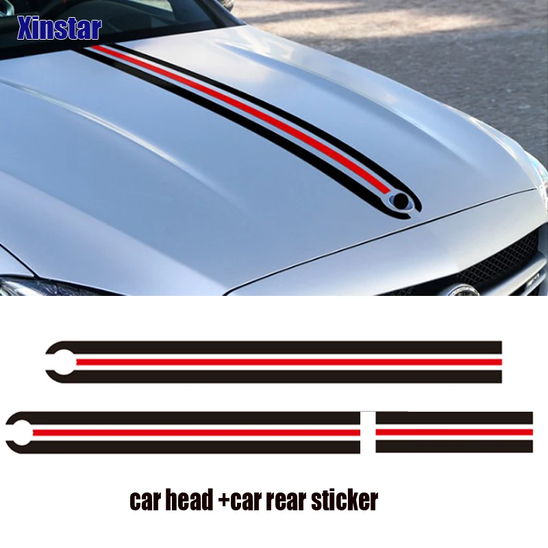 

KK Car head and car rear sticker for Mercedes Benz w117 cla45 w205 c63 w212 e63 w207 w176 a45 x156 gla45 AMG Styling