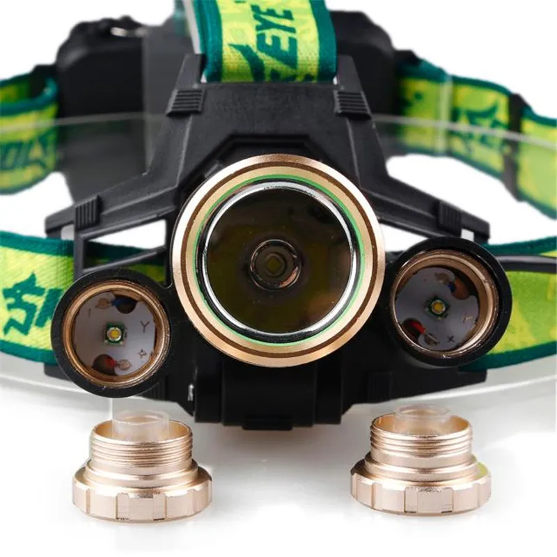 Велосипедный фонарь 9000Lm 3X XML T6 + 2R5 светодиодный фары Flashlight18650 факел свет лампы