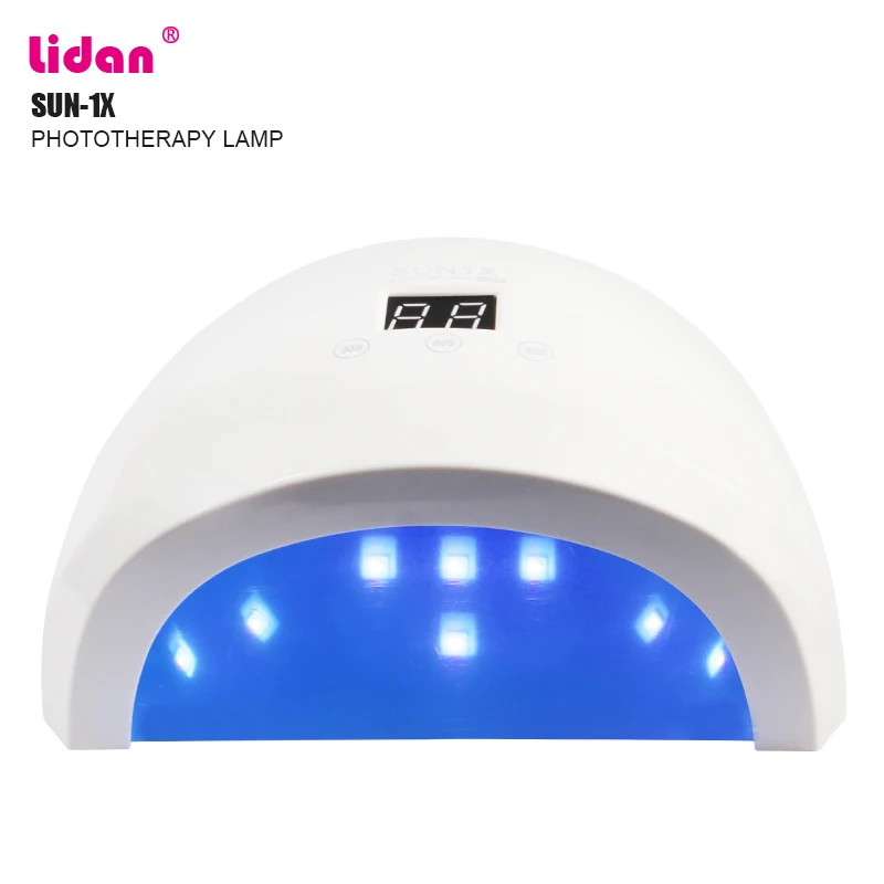 

LIDAN SUN 1X 36W nail dryer 12 lamp UV LED dual light source touch screen button timing infrared induction heat dissipation
