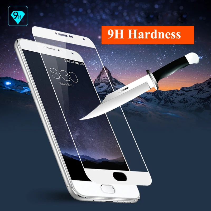 

Full Cover Color Tempered Glass For Meizu M3 M5 M6 Note M3S M3 Mini Pro6 7 Plus U10 U20 M5C Screen Protector ExplosionProof Film