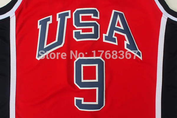 Michael Jordan Nike USA Basketball Jersey #9 White Mens Size Small