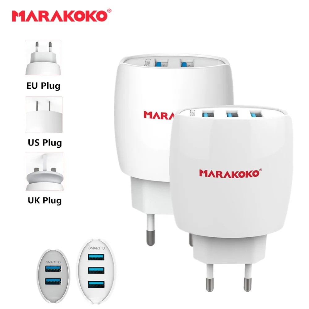 USB мобильного телефона Зарядное устройство ЕС США Великобритании Plug Dual Порты и