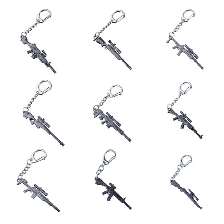 

Battlegrounds Key Chain M24 98K AUGUA3 M4A1 WIN94 Playerunknown's Guns Keyring PUBG Game Surrounding Weapons Gun Key Decoration