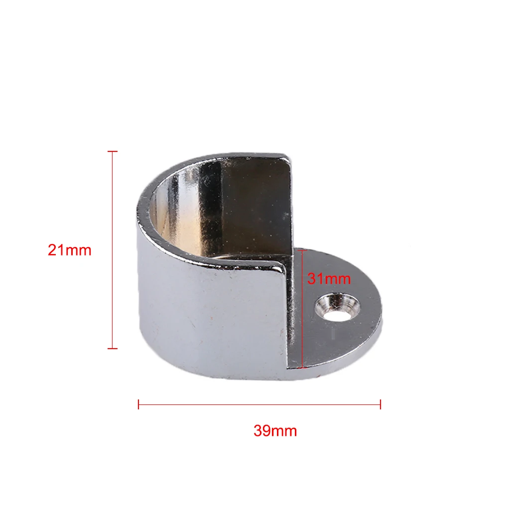 4x Recess Bracket Curtain Rail Support Curtain Pole Bracket Wall Mount Suit 25mm Metal or Wooden Curtain Poles