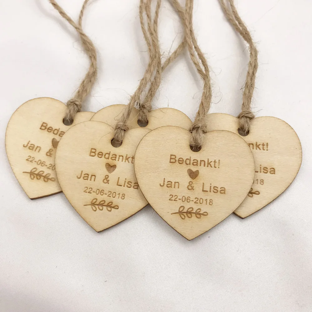 Personalized Wedding Favor Tags Rustic Bridal Shower Favor Tags