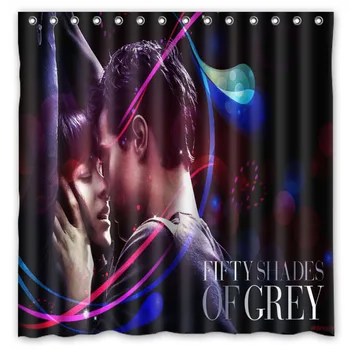 

Fifty Shades of Grey Shower Curtains Waterproof Fabric Bath Curtain High Quality Bathroom Decorative Products 72*72inch