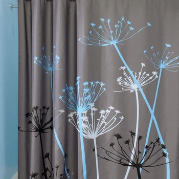 

180*180cm Dandelion Bathroom 3D Waterproof Polyester Shower Curtain Bath Curtain Waterproof Mouldproof Fabric Bathroom Accessory