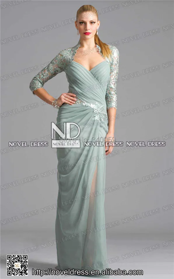 powder blue mother of the bride dress