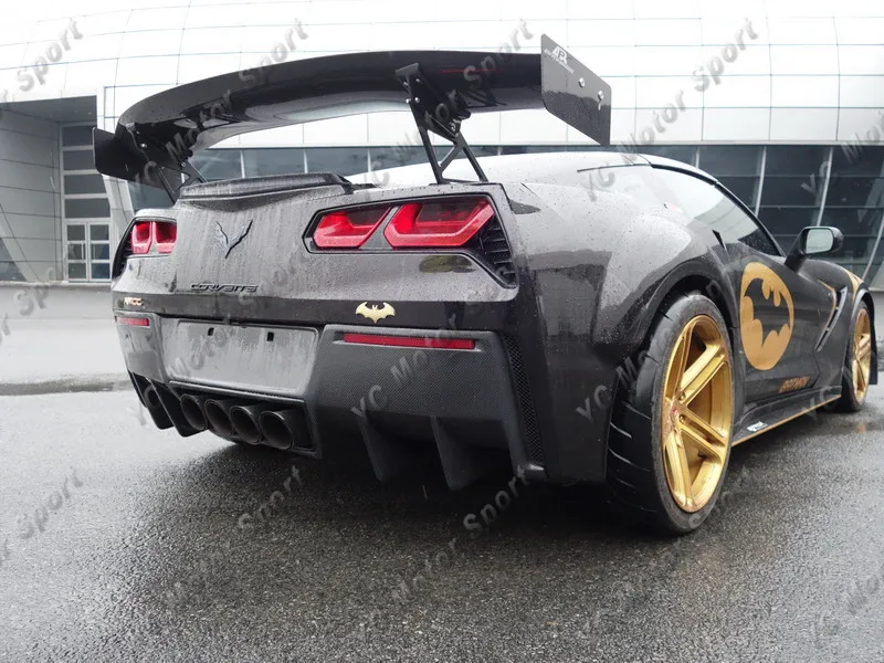 2014-2019 Chevrolet Corvette C7 APR GTC-500 Style GT Wing Spoiler CF (112)