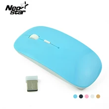 Беспроводная мини-мышь для Mac USB Оптический 2,4 ГГц приемник мыши для ноутбука ноутбук ПК настольный компьютер для Macbook ультра тонкий