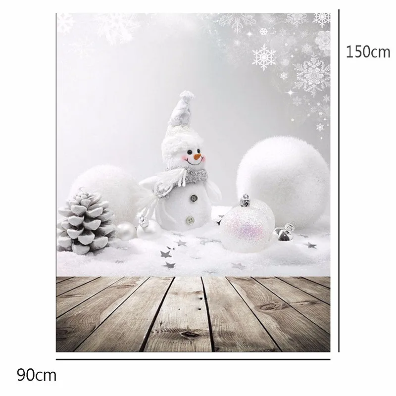 3x5ft Виниловый фон для фотосъемки Рождественский Снеговик фотофоны студийной