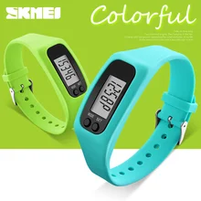 Deportes de las mujeres relojes skmei hombres chico reloj correa de silicona de moda reloj de pulsera de calorías podómetro digital relogio masculino