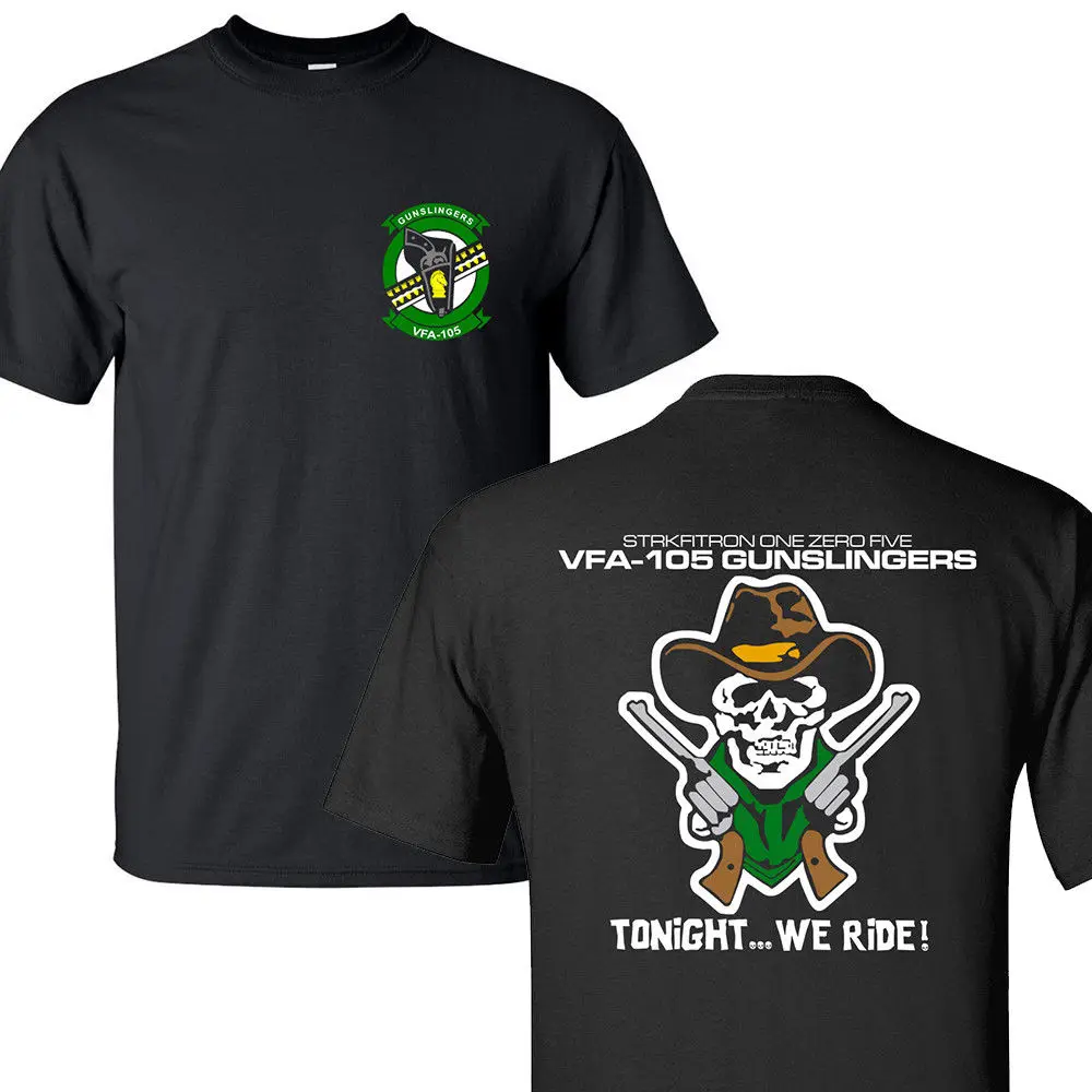 2019 New Summer Fashion Tee Shirt VFA105 GUNSLINGERS SQUADRON UNITED