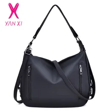 Большой ёмкость сумки для женщин известных брендов из искусственной кожи Сумка мессенджер на плечо черный ежедневно повседневные ремень для сумки мешок