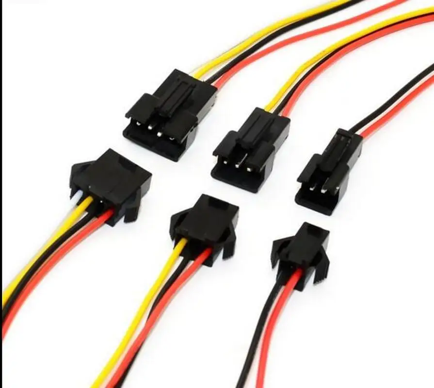 

10 Pair=10 Female+10 male Micro SM 2.54 2P 3P 4Pin Male & Female Plug Connector With Wire Cables Length: 200mm