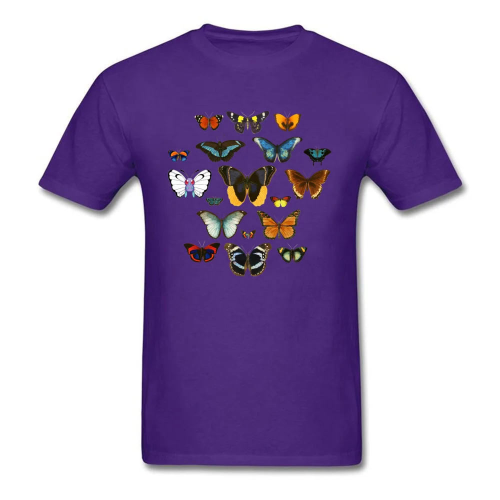 entomology 4681 Top T-shirts for Adult Classic April FOOL DAY Tops Tees Short Sleeve Hip Hop Tee-Shirt Round Collar 100% Cotton entomology 4681 purple