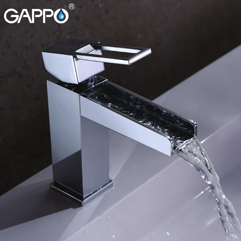 

GAPPO Basin Faucet basin sink water taps chrome basin mixer tap waterfall faucet crane bathroom water tap mixer armatur