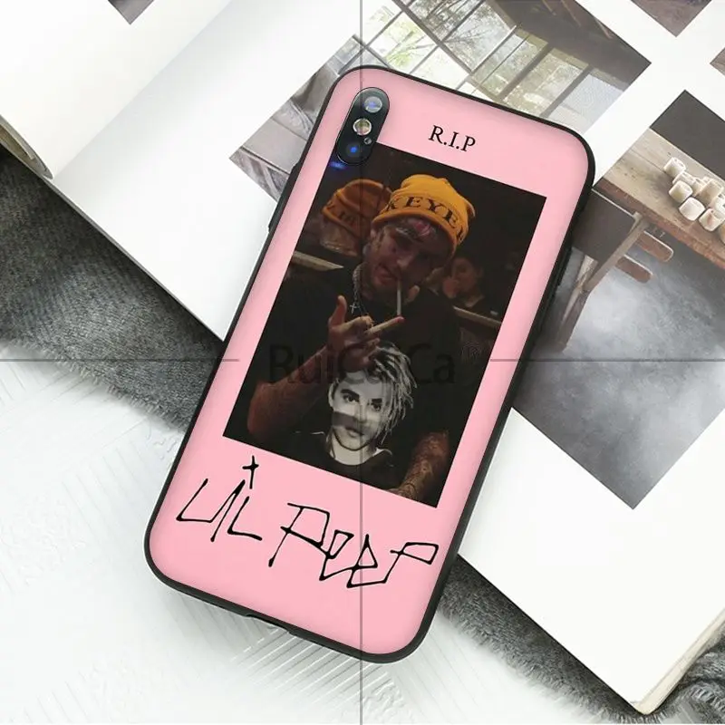 Ruicaica рэпер Lil Peep черный мягкий чехол для телефона для iPhone 5 5Sx 6 7 7plus 8 8Plus X XS MAX XR - Цвет: A7