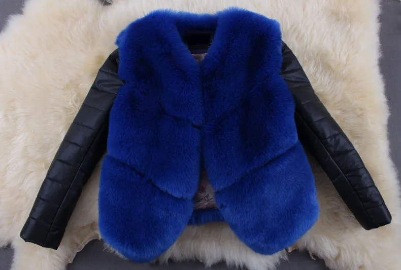 Phalinovic модное осенне-зимнее пальто, толстое теплое Женское пальто из искусственного лисьего меха, жилет высокого качества, куртка Colete Feminino размера плюс 3XL