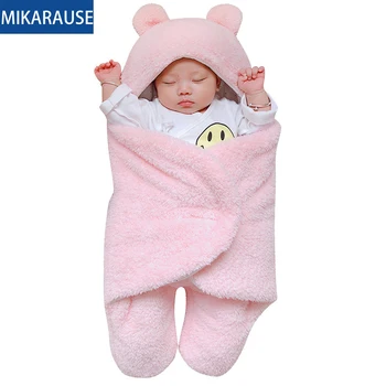

Newborn Infant Baby Girls Boy Romper Foot Covered Swaddle Sleeping Wrap Blanket Cotton Cashmere Soft Comfort Hooded jumpsuits