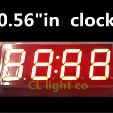 20 шт 4 бит 0,5" 0.56in красные часы со светодиодным дисплеем 0,56 дюйма 7 семи сегментов общий катод времени 12 контактов цифровая трубка