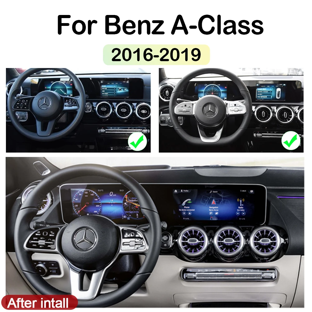 Clearance Car Android for Mercedes Benz MB A Class W177 2016~2019 NTG touch Screen GPS Navigation stereo multimedia player Map Auto Radio 5