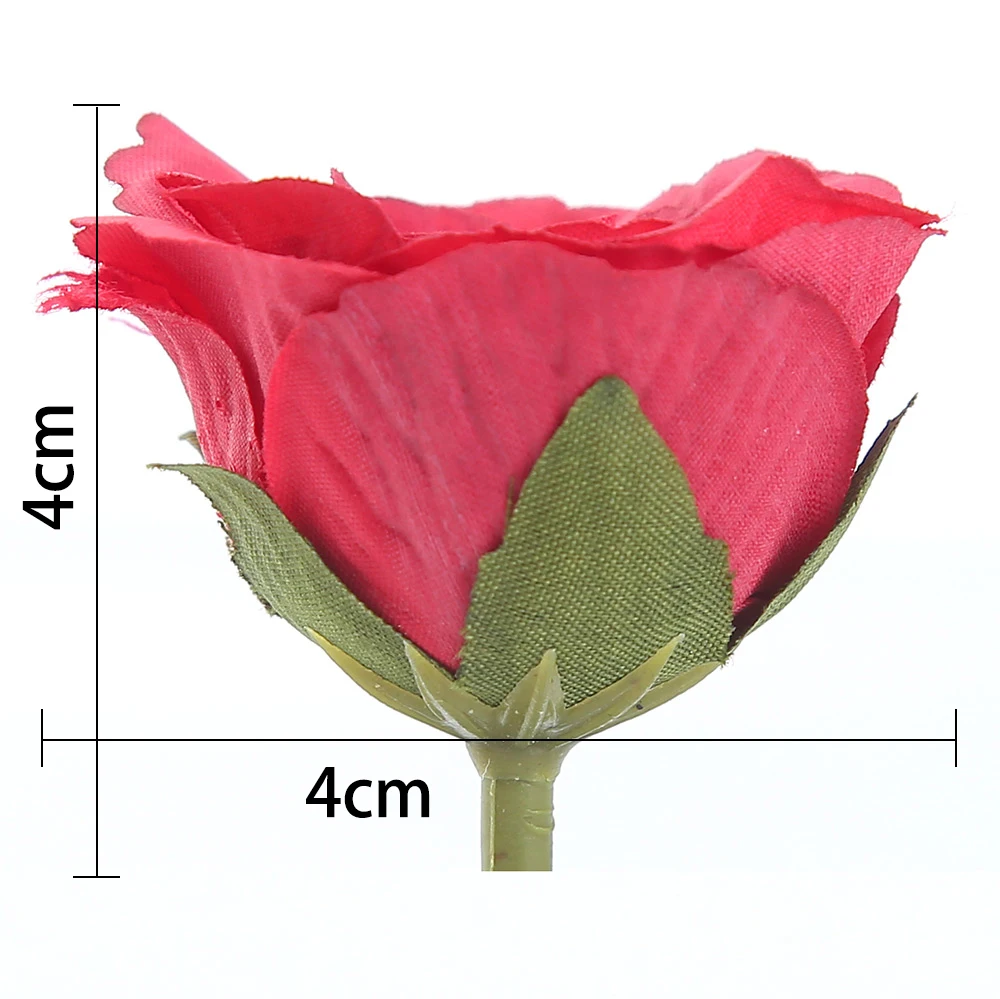10 шт./лот, искусственный цветок, 4 см, шелковая голова розы для свадебной вечеринки, украшение дома, сделай сам, цветок на стену, скрапбук, ремесло, искусственный цветок
