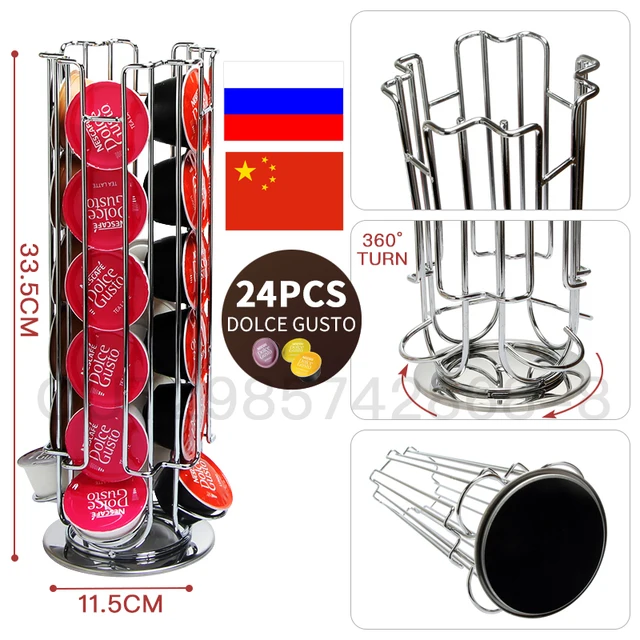 Cheap Stainless Steel Revolving Rotating 24/32 Capsules Coffee Pod Holder Tower Stand Rack For Dolce Gusto Ship From Russian HD1001/2 Cheap Stainless Steel Revolving Rotating 24/32 Capsules Coffee Pod Holder Tower Stand Rack For Dolce Gusto Ship From Russian HD1001/2
