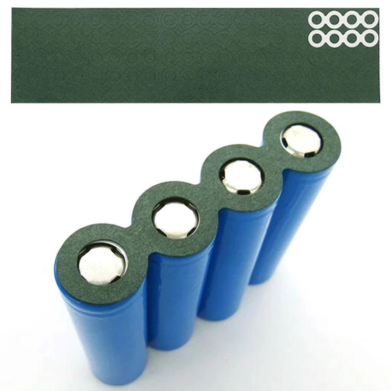 

100pcs 1S 18650 Li-ion Battery Insulation Gasket Barley Paper Battery Pack Cell Insulating Glue Patch Electrode Insulated Pads