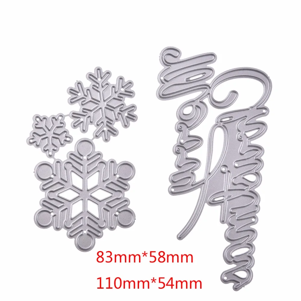

Snowflake Cutting Dies Stencil DIY Scrapbooking Embossing Album Paper Card Craft Metal Cutting Dies Scrapbooking Christmas