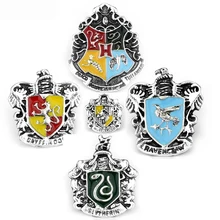 Знак школы Хогвартс булавки Гриффиндор/Hufflepuff/Ravenclaw/Слизерин брошь в броши нагрудные булавки для мужчин и женщин Байкер ювелирные изделия подарок