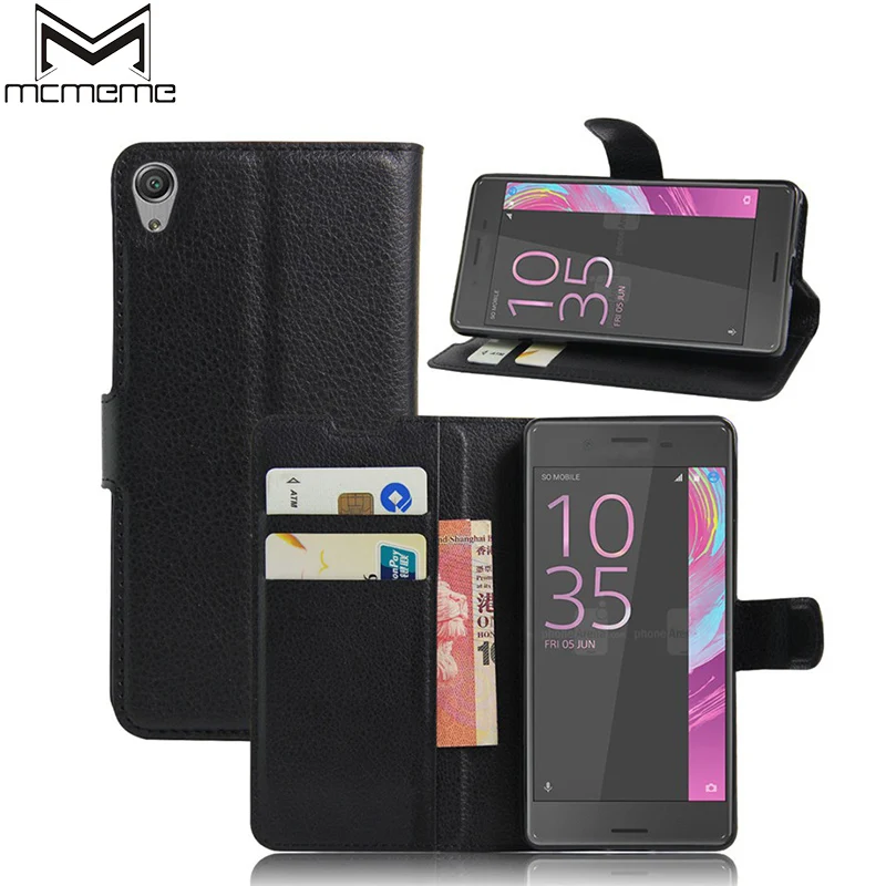 

For Sony Xperia E5 Case Coque Wallet Style Flip Cover PU Leather Case for Sony Xperia E5 Cover with Stand Card Holder Function
