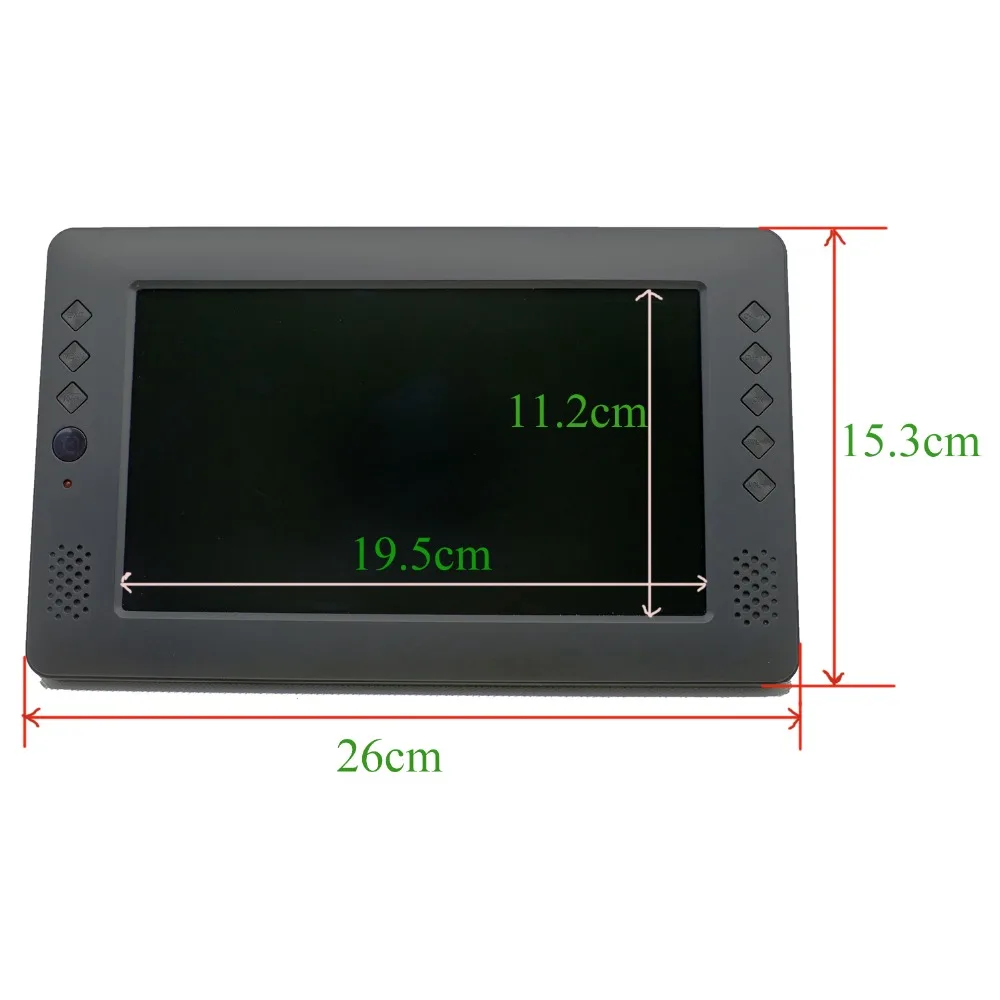 

factory price! 9 inch rechargeable battery dvbt/dvb t2 H.264 USB HD out connector multi-language OEM mini digital portable tv!