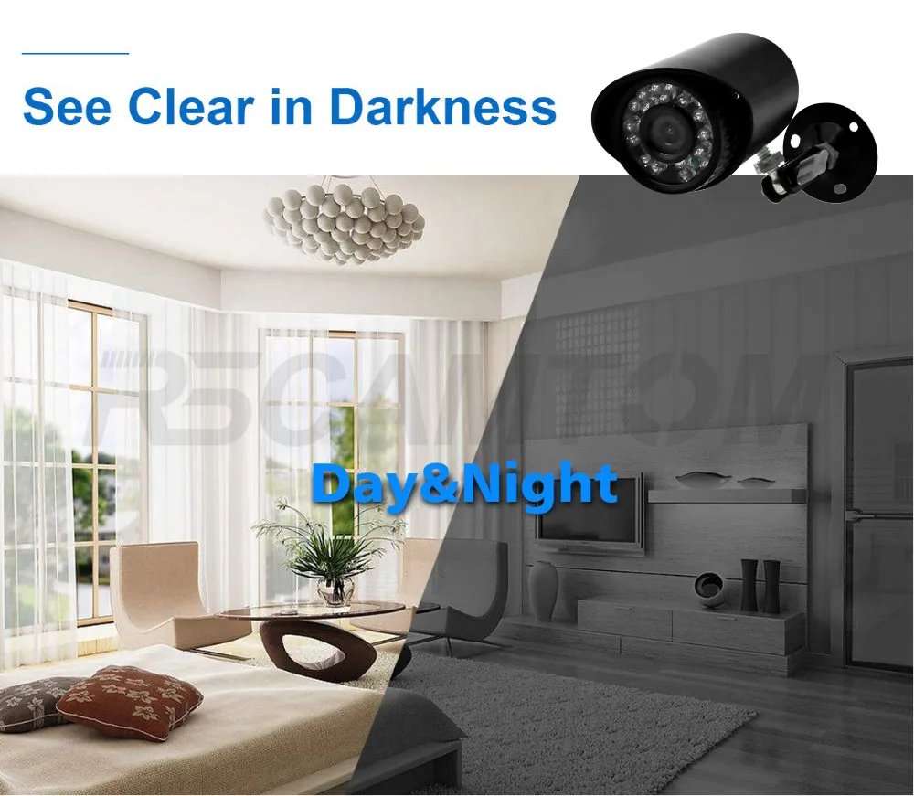 4CH 1.0MP AHD DVR CCTV Camera System Kit Outdoor Security Camera 720P Indoor HDMI DVR Mini Surveillance Kits IR Night Vision (15)