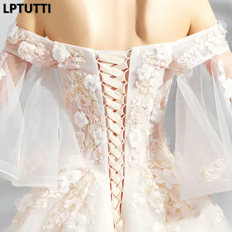 Lptutti Laco Apliques Bordado Novo Vintage Princesa Nupcial