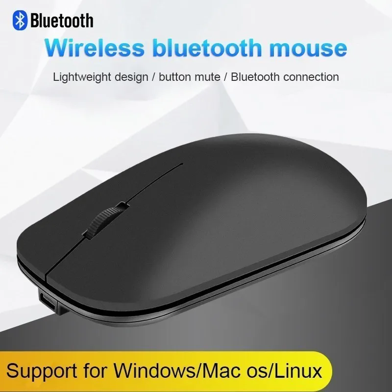 Bluetooth 3,4+ 4,0 Беспроводная ультратонкая компьютерная мышь перезаряжаемая оптическая мышь 3d эргономичная BT беззвучная ПК мышь для ноутбука huawei