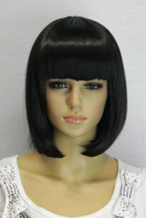 parrucca perruque 000053 NEW Fashion BOB style Black short Straight Women Wig |