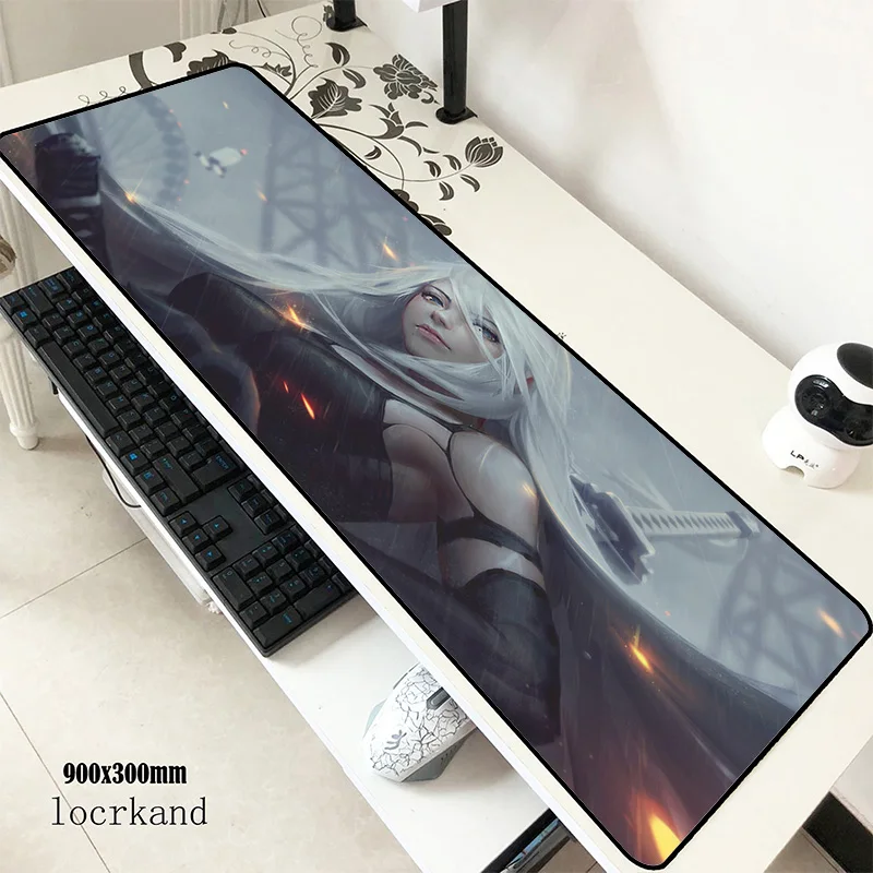 Nier коврики 900x300x3 мм Эргономичный игровой коврик для мыши большая клавиатура Коврик для мыши гаджет аксессуары для геймеров коврик для мыши