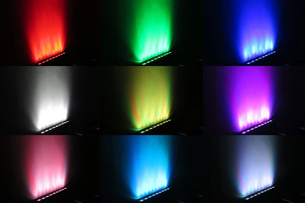 9*12w RGBWA+UV 6in1 LED Light Bar