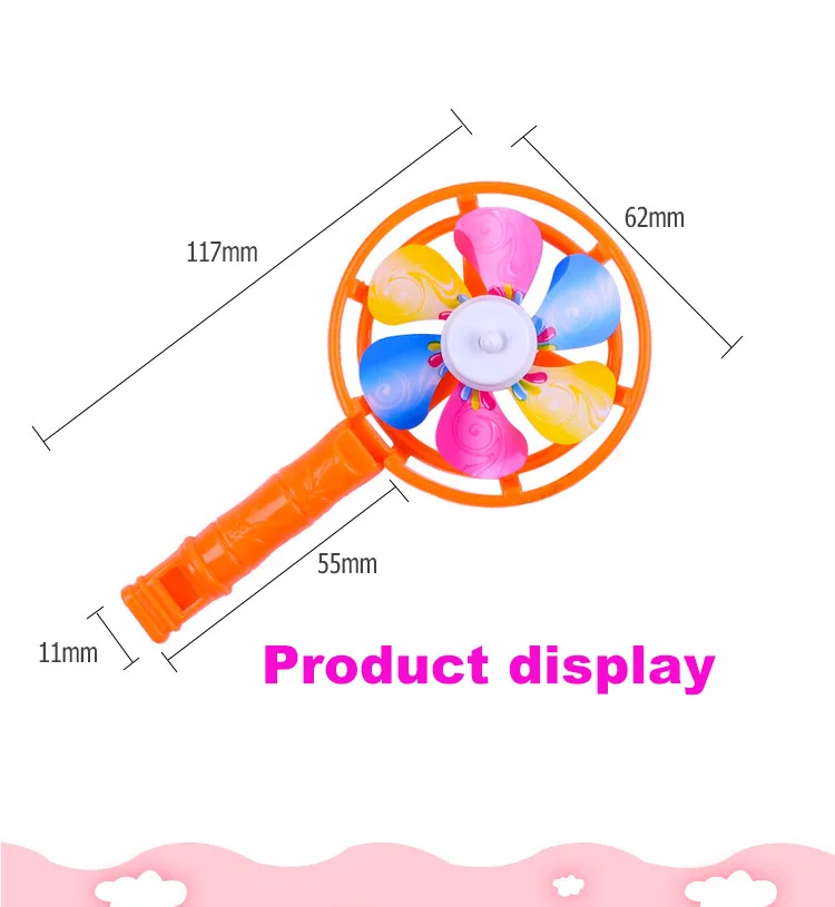 Huilong цветная маленькая ветряная мельница с ветряной мельницей пластиковая ветряная мельница маленький подарок Начальная школа игрушка цвет случайный