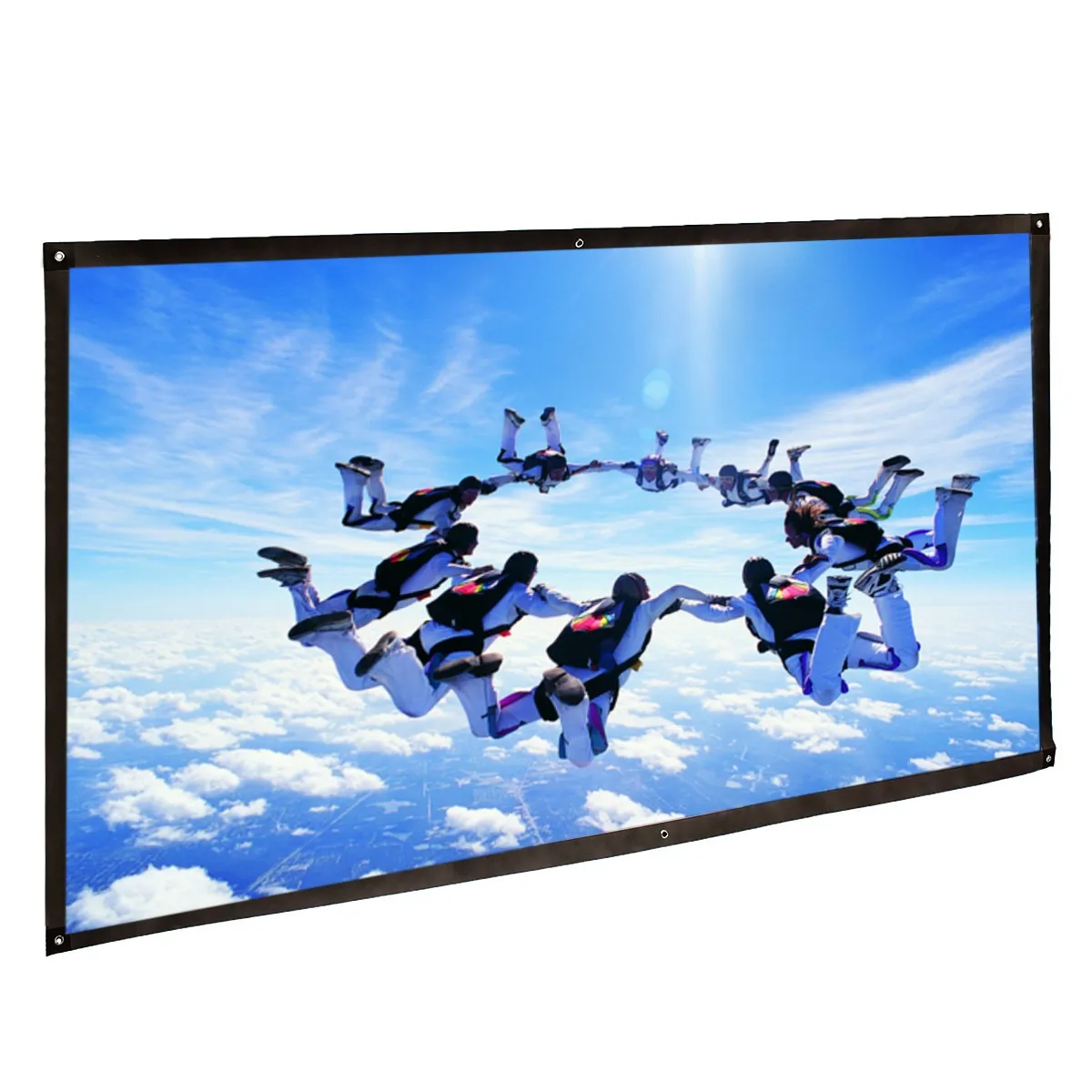 

Portable Inch 16:9 150 Fabric Matte Projector Projection Screen To HD Projector 330*185CM